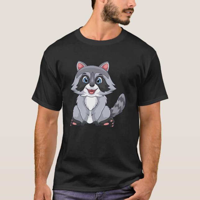 T-shirt Raccoon Pour Raccoon (Devant)