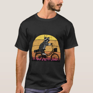 T-shirt Raccoon Retro Vintage Tracé Panda Lover Ringtail
