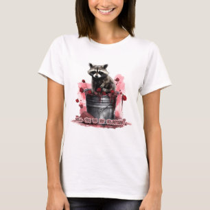 T-shirt Raccoon Seras-tu ma Saint-Valentin ?
