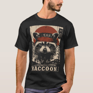 T-shirt Raccoon tactique en coiffure Vintage