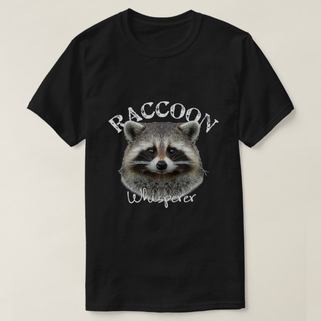 T-shirt Raccoon Whisperer Shirt Cute Raccoon (Design devant)