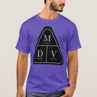 T-shirt Raccourci du triangle de l'équation de densité
