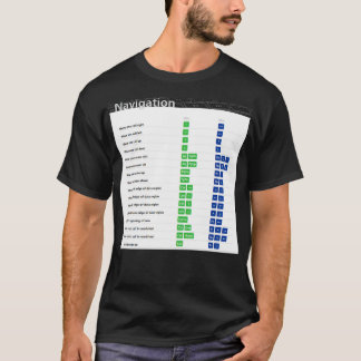 T-shirt Raccourcis clavier Excel de navigation