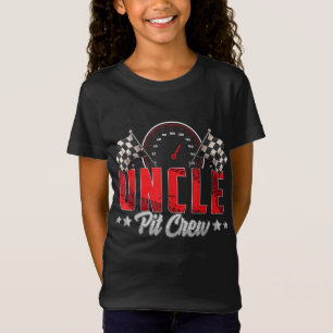 T-Shirt Race Car Birthday Party Racing Family Uncle Pit Cr