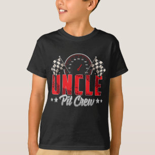 T-shirt Race Car Birthday Party Racing Family Uncle Pit Cr
