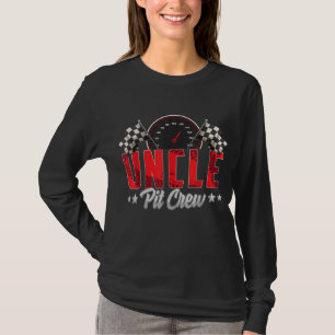 T-shirt Race Car Birthday Party Racing Family Uncle Pit Cr