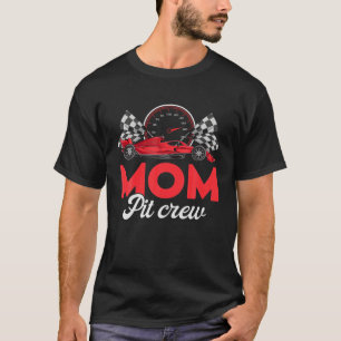 T-shirt Race Car Maman De L'Anniversaire Garçon Chemise Ma
