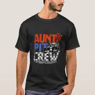 T-shirt Race Car Thème Anniversaire Fête Cadeau Tante Pit 