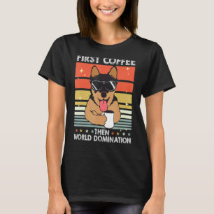 T-shirt Race de café pour animaux Chien de bétail austra