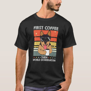 T-shirt Race de café pour animaux Chien de bétail australi