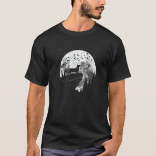 T-shirt Race de chien Corgi Promenade nocturne pour propri