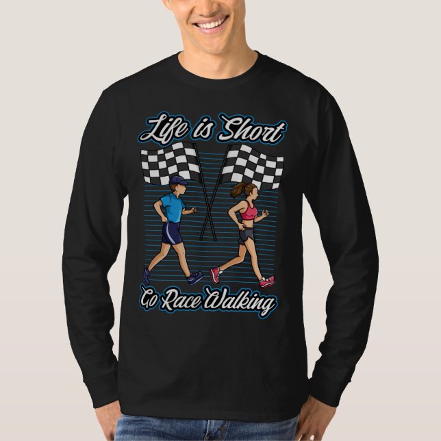 T-shirt Race Walking Training Race Walker Sport Race Walk  (Devant)