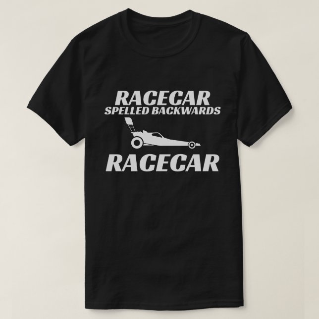 T-shirt Racecar Spells Back Racecar Collab avec RBPro (Design devant)