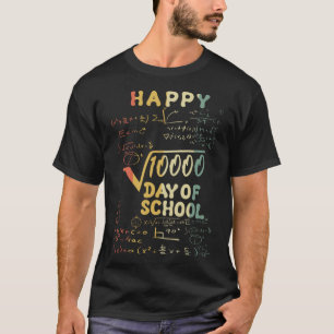 T-shirt Racine carré 10000 100 Jour de l'enseignant scolai