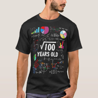 T-shirt Racine carré De 100 10e Anniversaire 10 Anniversai