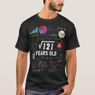 T-shirt Racine carré De 121 11E Anniversaire 11 Anniversai