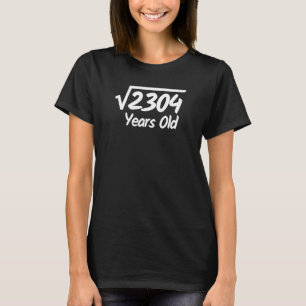 T-shirt Racine carré de 2304 48 Anniversaire