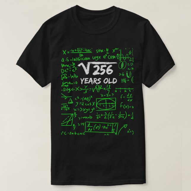 T-shirt Racine carré de 256 16e anniversaire 16 ans Gif (Design devant)