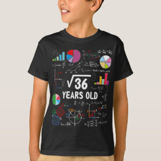 T-shirt Racine carré De 36 6e Anniversaire 6 Ans Cadeaux M