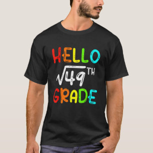 T-shirt Racine Carrée De 49 Qualité Bonjour 7e Qualité Ret