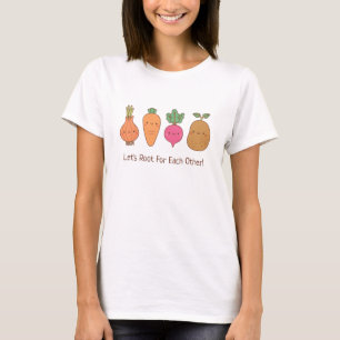 T-shirt Racine Pour Les Autres Légumes Pun Doodle