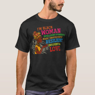 T-shirt Racines Africaines Black American Pride Cadeau Bla