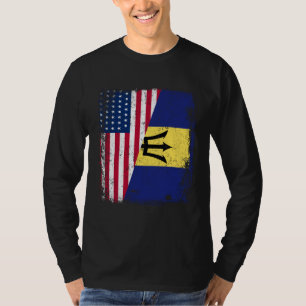 T-shirt Racines Américaines Barbadiennes Demi-Américain US