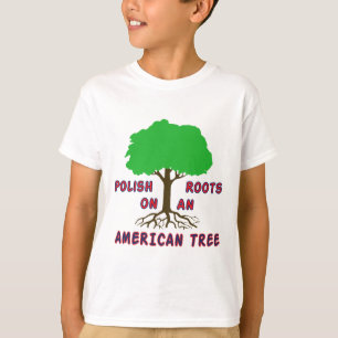 T-shirt Racines américaines polonaises