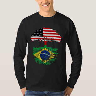 T-shirt Racines Brésil Brasil Américain Pour Hommes Femmes