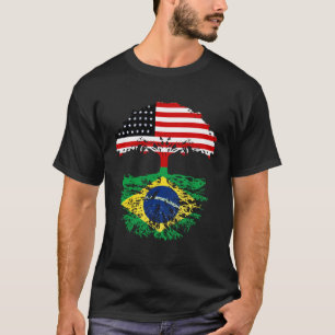 T-shirt Racines Brésil Brasil Américain Pour Hommes Femmes