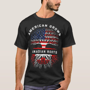 T-shirt Racines canadiennes Arbre cultivé américain Patrim