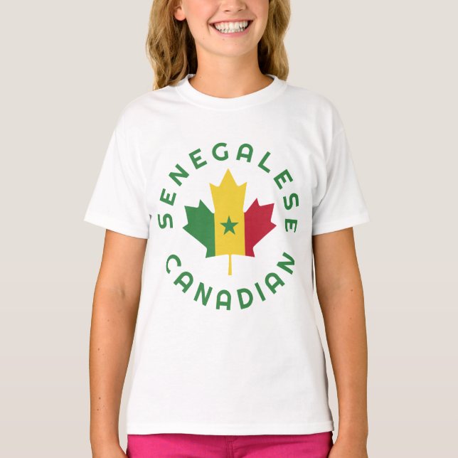 T-shirt Racines canadiennes sénégalaises (Devant)