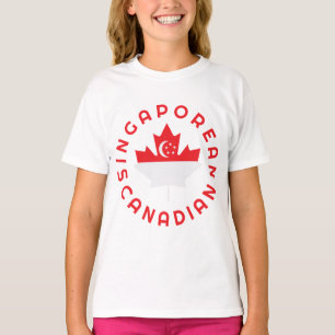 T-shirt Racines canadiennes singapouriennes