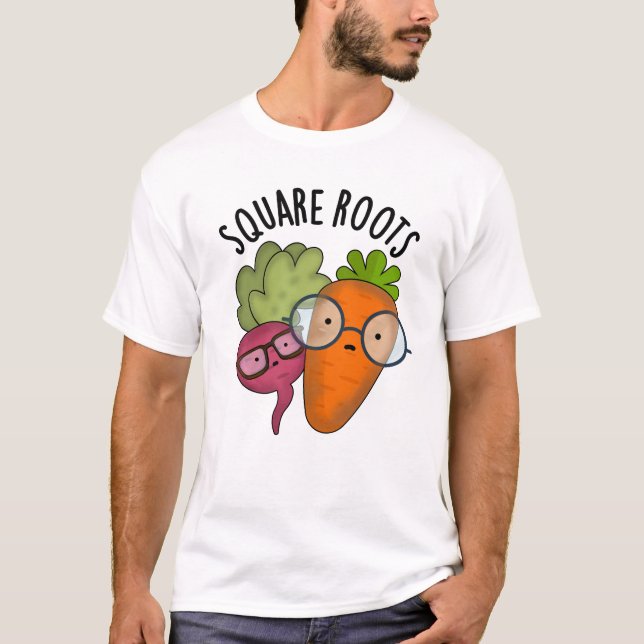 T-shirt Racines carrés drôle jeu de maths (Devant)