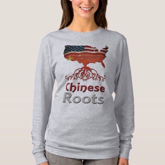 T-shirt Racines chinoises américaines (Devant)