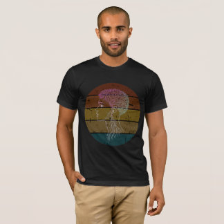 T-shirt Racines de l'esprit – Graphisme abstrait de la nat