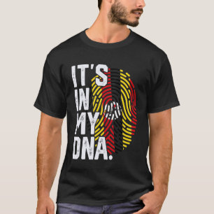 T-shirt Racines de l'Ouganda Graphique d'empreinte digital