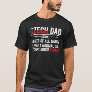 T-shirt Racines de papa tchèque Drapeau du patrimoine de l