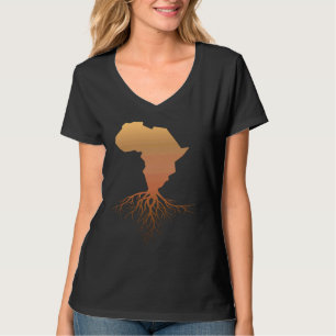T-shirt Racines du continent africain Fierté africaine Cul