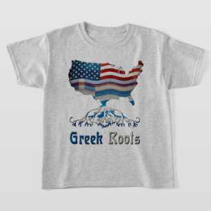 T-shirt Racines grecques-américaines