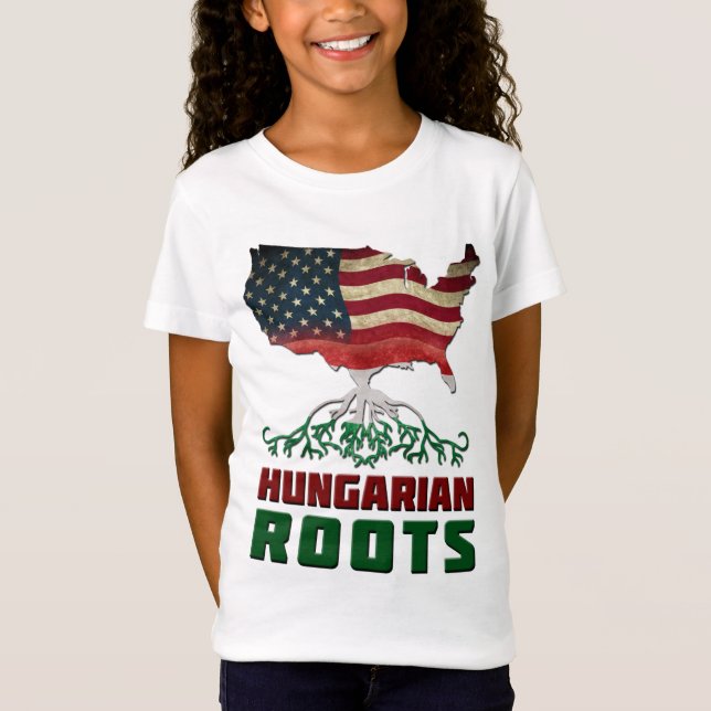 T-Shirt Racines hongroises américaines (Devant)