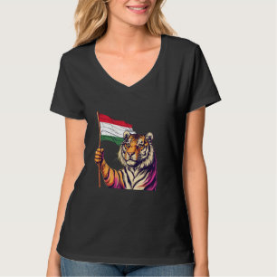 T-shirt Racines hongroises Drapeau de la Hongrie Tigre Fau