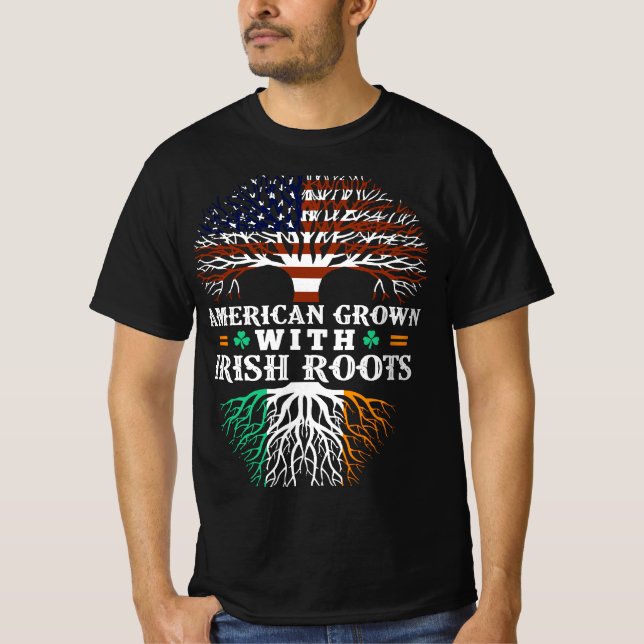 T-shirt Racines irlandaises américaines (Devant)