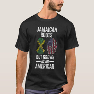 T-shirt racines jamaïcaines mais cultivé en Jamaïque améri