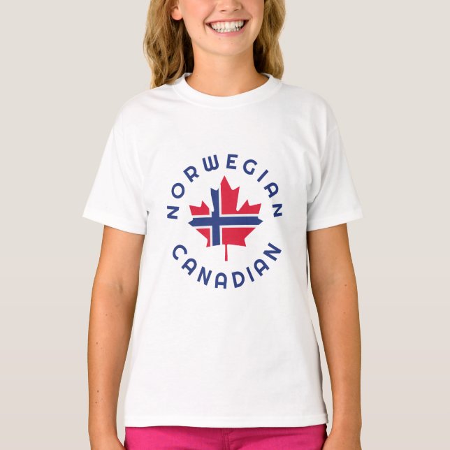 T-shirt Racines norvégiennes canadiennes (Devant)