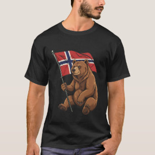 T-shirt Racines Norvégiennes Norge Drapeau Norvégien 18