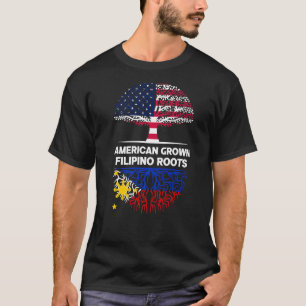 T-shirt Racines philippines américaines cultivées USA Phil