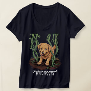 T-shirt Racines sauvages - Éffrayant Golden Retriever Gard