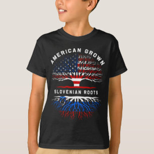 T-shirt Racines slovènes Arbre de la famille des Arbres Cu