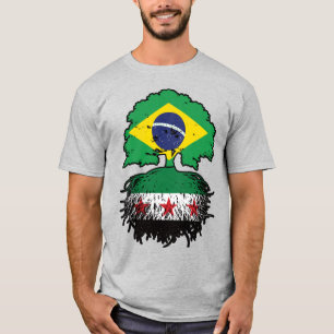 T-shirt Racines syriennes brésiliennes et arbre de la cour